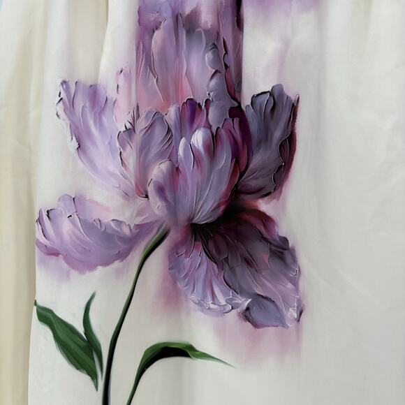 Elegant Floral Strapless Dress - Picture 13 of 13